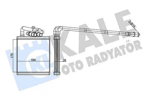 KALE 346545 Kalorifer Radyatörü resmi