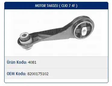 MASTER M4081 Motor Takozu 8200175102 resmi