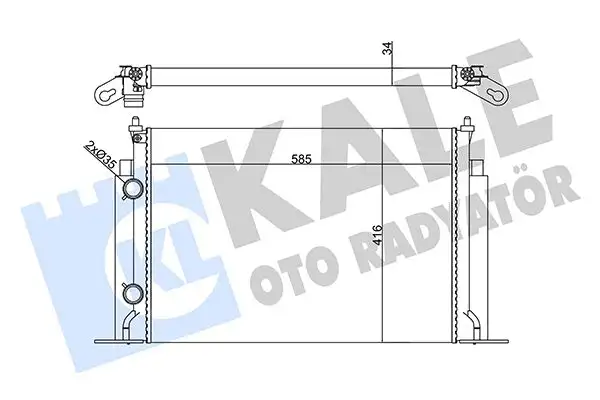 KALE 356260 Radyatör K46745809 resmi