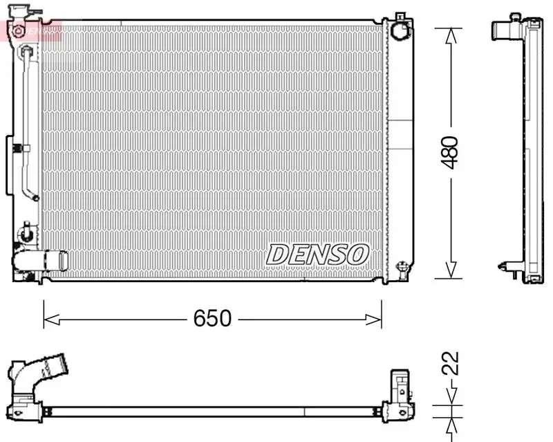 DENSO DRM51012 Radyatör 1604120314 resmi