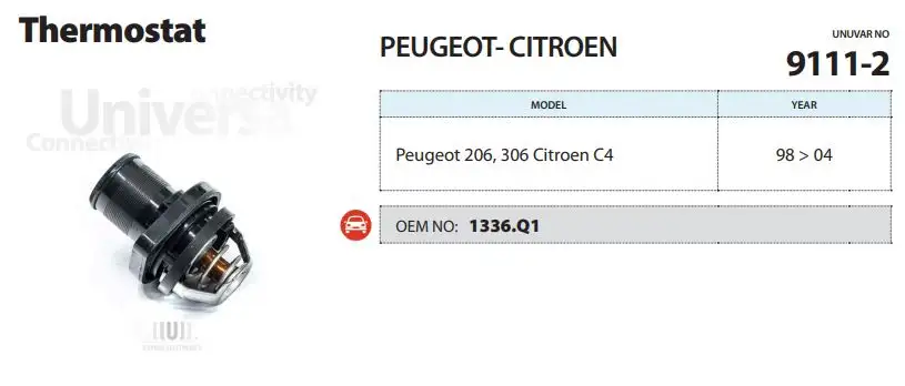 ÜNÜVAR 9111-2 Termostat 1336Q1 resmi
