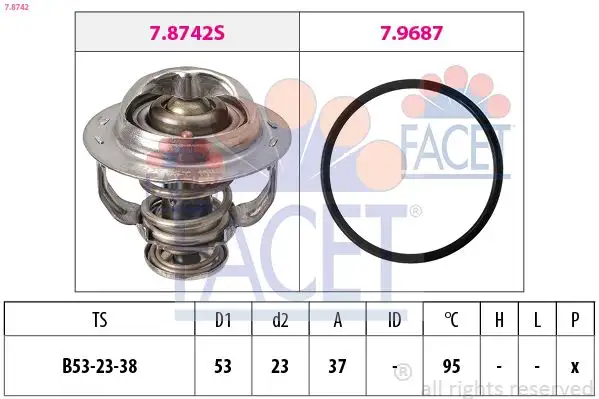 FACET 7.8742 Termostat 06J121113A resmi