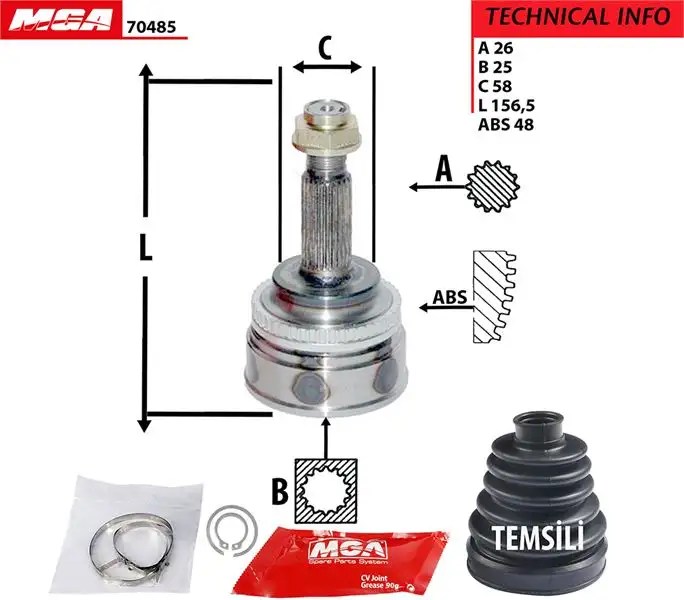 MGA 70485 Aks Kafası (Dış) 4346009621 resmi