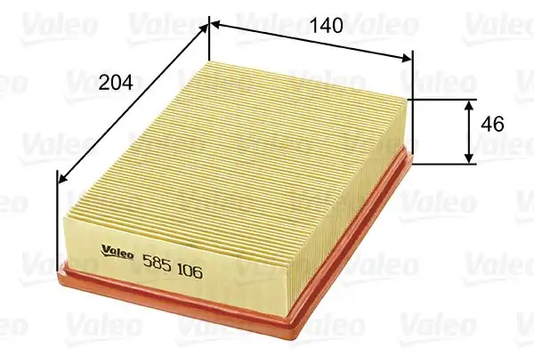 VALEO 585106 Hava Filtresi resmi