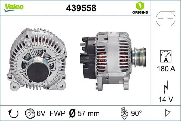 VALEO 439558 Şarj Dinamosu resmi