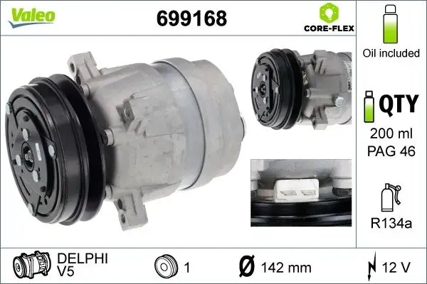 VALEO 699168 Klima Kompresörü resmi