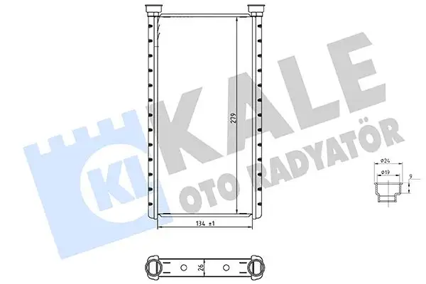 KALE 370680 Kalorifer Radyatörü 4H0898037 resmi