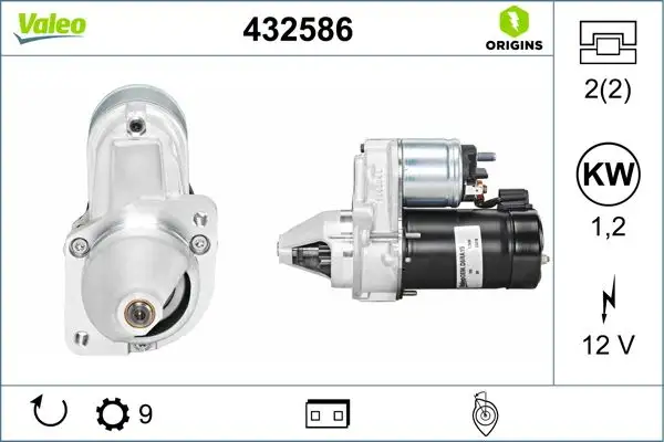 VALEO 432586 Marş Motoru resmi