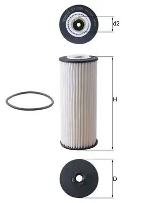 MAHLE OX1236D Yağ Filtresi A1761800800 resmi