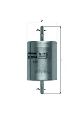 MAHLE KL409 Yakıt Filtresi 4103735 resmi