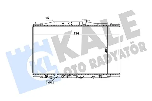 KALE 341955 Radyatör 19010RBBE51 resmi