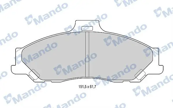 MANDO MBF015191 Ön Fren Balatası resmi