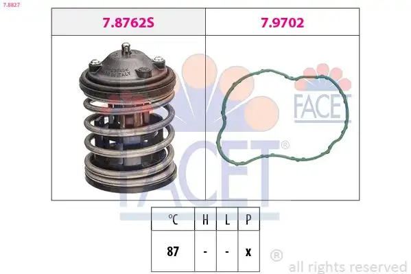 FACET 7.8827 Termostat 11518512234 resmi