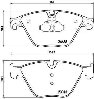 BREMBO P06074 Ön Fren Balatası resmi