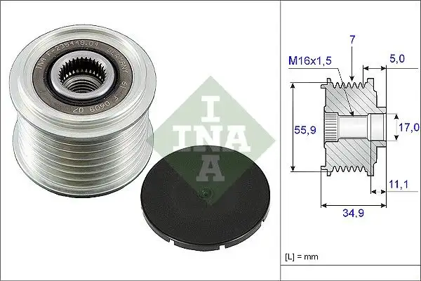 INA 535008310 Alternatör Kasnağı resmi