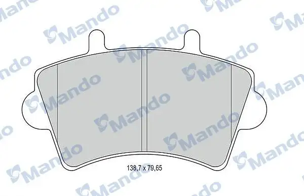 MANDO MBF015025 Ön Fren Balatası resmi