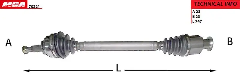 MGA 70221 Ön Aks (Sağ) 8200029444 resmi