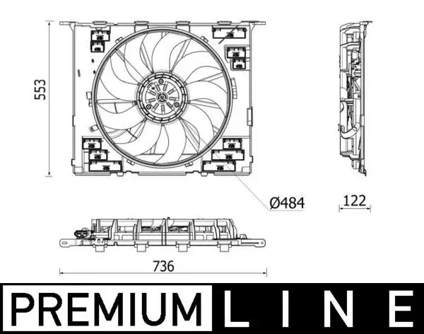 MAHLE CFF542000P Fan Motoru 17428619627 resmi