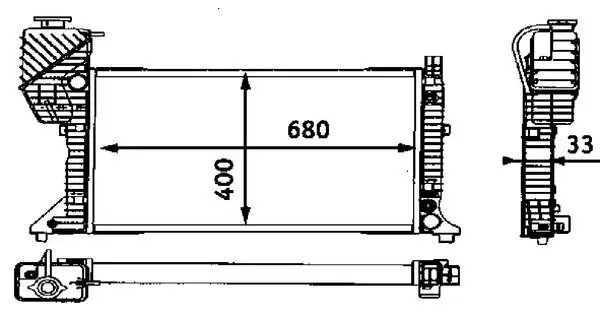 MAHLE CR667000S Radyatör A9015003100 resmi