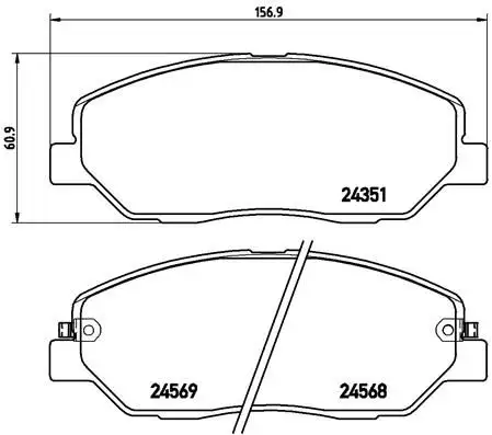 BREMBO P30036 Ön Fren Balatası resmi