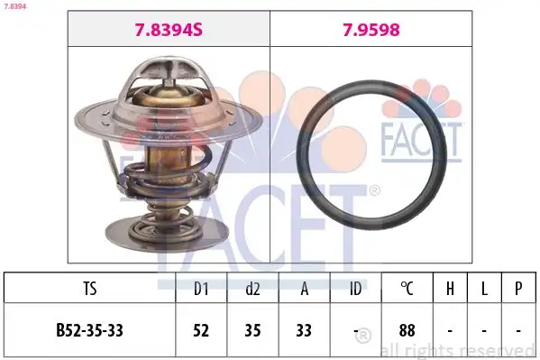 FACET 7.8394 Termostat resmi