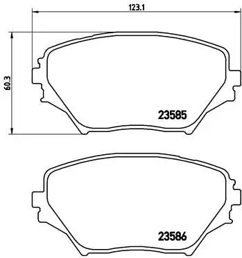 BREMBO P83055 Ön Fren Balatası resmi