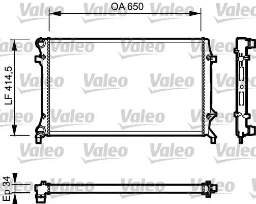 VALEO 735120 Radyatör resmi