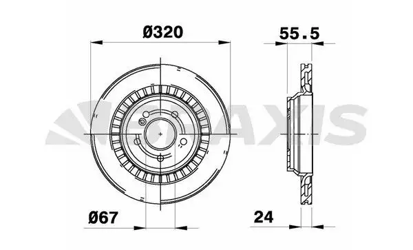 BRAXIS AE0627 Arka Fren Diski A2214231012 resmi