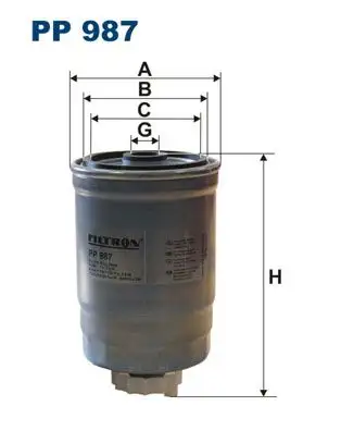 FILTRON PP987 Yakıt Filtresi 12762671 resmi