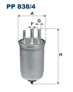 FILTRON PP838/4 Yakıt Filtresi resmi