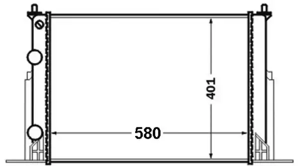 MAHLE CR1450000S Radyatör 46745809 resmi