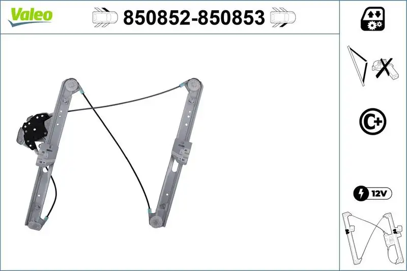 VALEO 850852 Ön Cam Krikosu (Sol) 51338212097 resmi