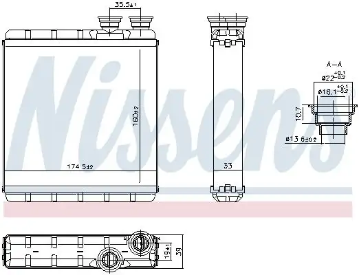 NISSENS 707302 Kalorifer Radyatörü 2Q0819030A resmi