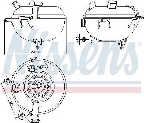 NISSENS 996130 Yedek Su Deposu resmi