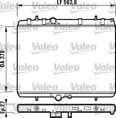 VALEO 732894 Radyatör 1330G9 resmi