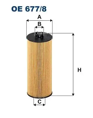 FILTRON OE677/8 Yağ Filtresi A2781840125 resmi
