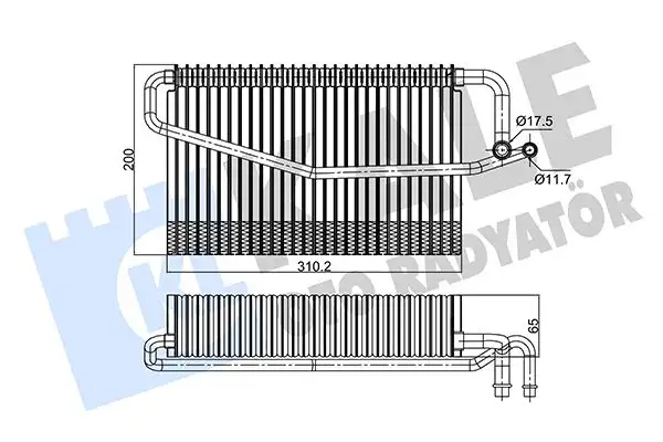 KALE 350130 Klima Radyatörü A2098300158 resmi