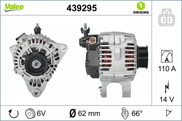 VALEO 439295 Şarj Dinamosu resmi