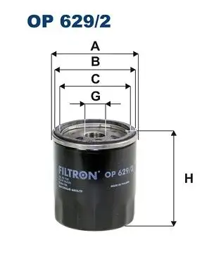 FILTRON OP629/2 Yağ Filtresi resmi