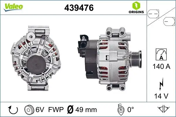 VALEO 439476 Şarj Dinamosu resmi