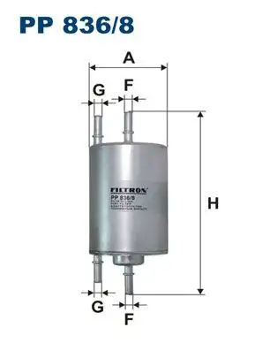 FILTRON PP836/8 Yakıt Filtresi resmi