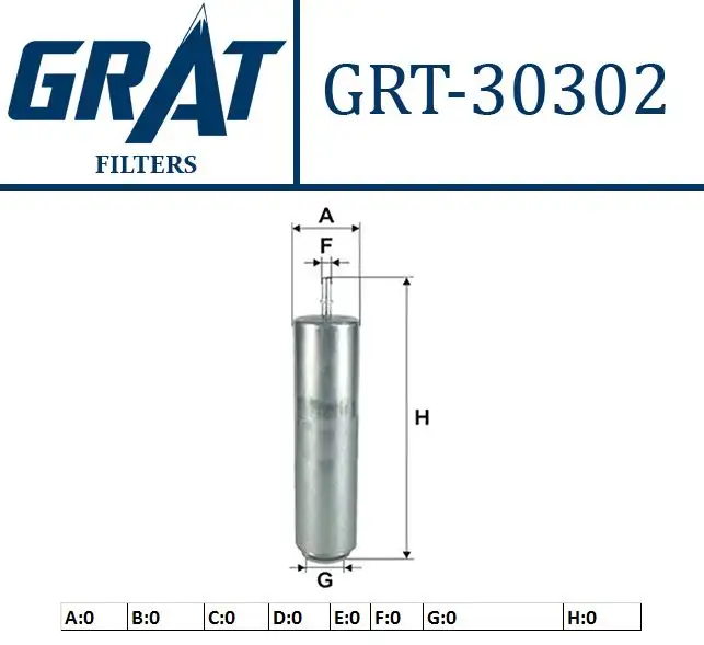 GRAT 30302 Yakıt Filtresi 13328572522 resmi