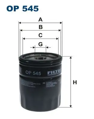 FILTRON OP545 Yağ Filtresi resmi