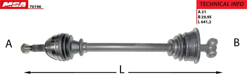 MGA 70196 Ön Aks (Sol) 7701349880 resmi
