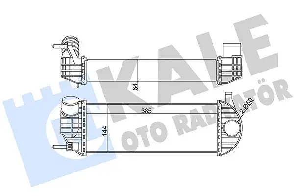 KALE 344980 Turbo Radyatörü 8200427469 resmi