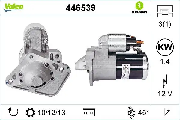 VALEO 446539 Marş Motoru resmi