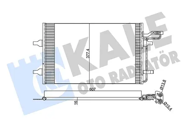 KALE 345590 Klima Radyatörü resmi