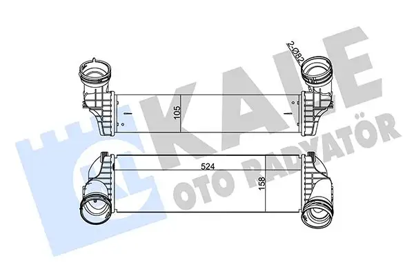 KALE 344810 Turbo Radyatörü 17517809321 resmi