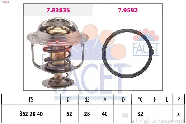 FACET 7.8383 Termostat resmi