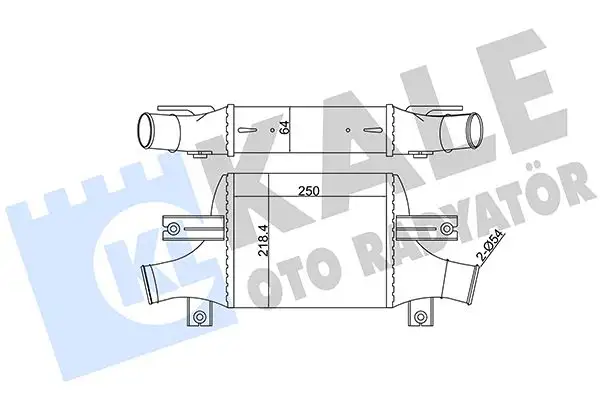 KALE 348895 Turbo Radyatörü 1607695880 resmi